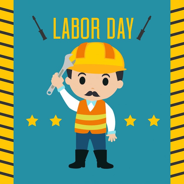 Vector labor day vector illustration