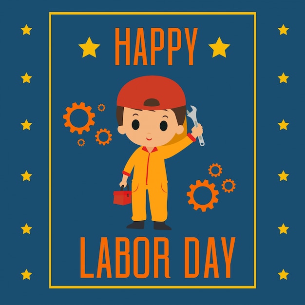 Vector labor day vector illustration