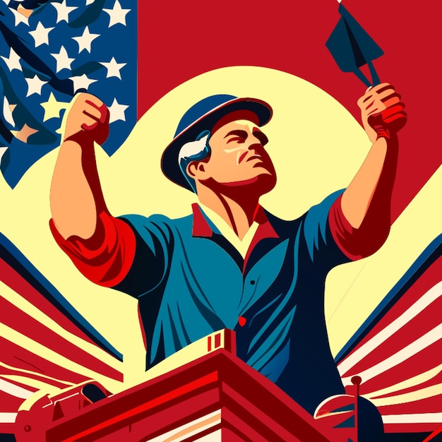 Vector labor day vector illustration