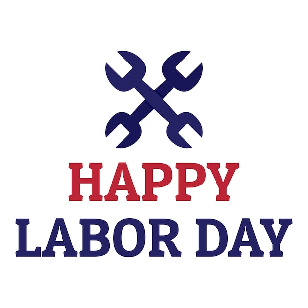 Labor happy day logo icoon Platte illustratie van arbeid happy day vector logo icoon voor webontwerp geïsoleerd op witte achtergrond