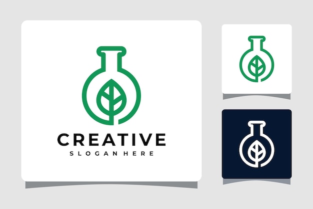 Laboratorium ecologie Logo sjabloonontwerp inspiratie