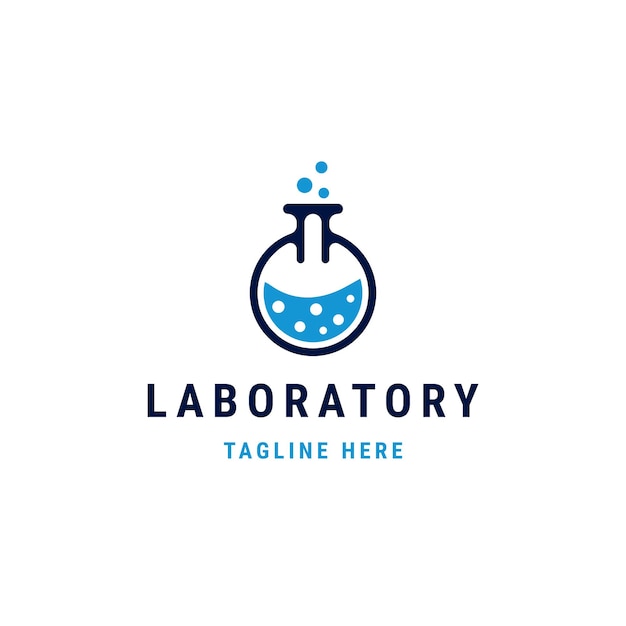 Laboratorium logo pictogram ontwerp sjabloon platte vector