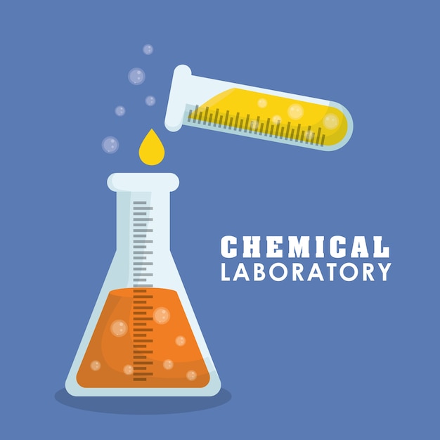 Laboratory concept with chemical icon