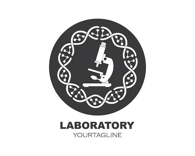 Vector laboratory icon logo vector illustration design template