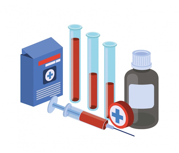 Laboratory instruments with medicines isolated