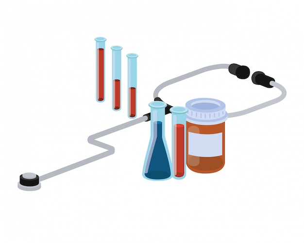 Vector laboratory instruments with medicines isolated