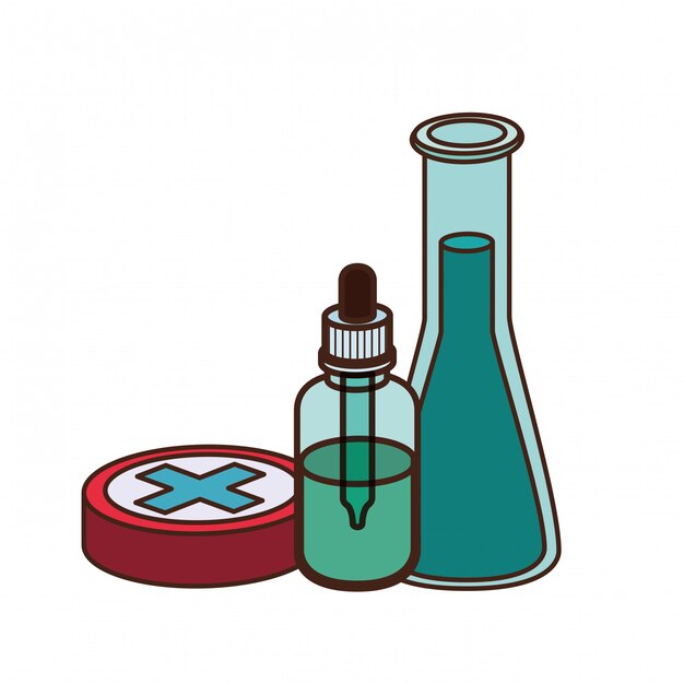 Laboratory instruments with medicines