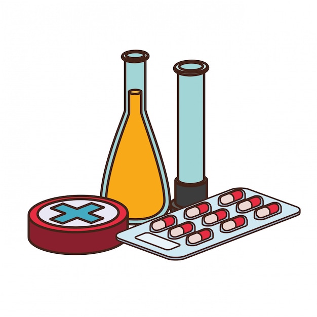医薬品と実験器具