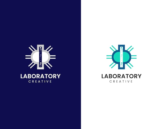 Laboratory logo design template