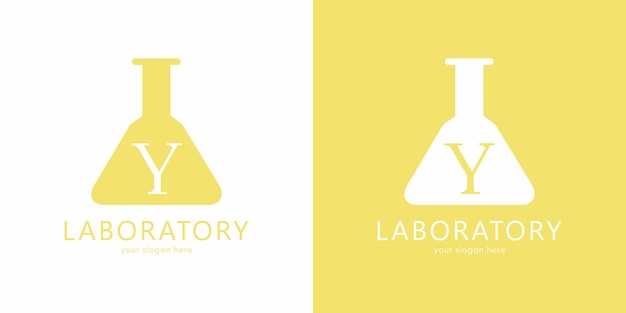 Laboratory Logo Design with Letter Y