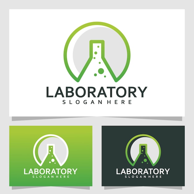 Laboratory logo vector design template