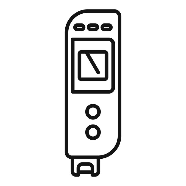 Vector laboratory ph meter icon outline vector soil measure kit