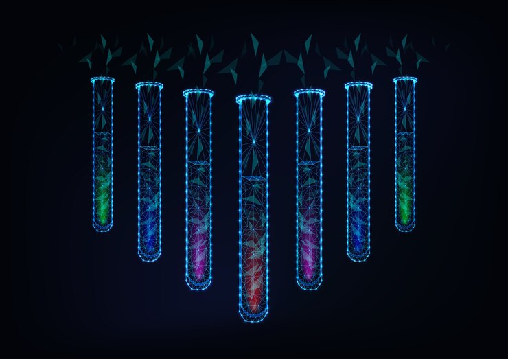 Vector laboratory test tubes