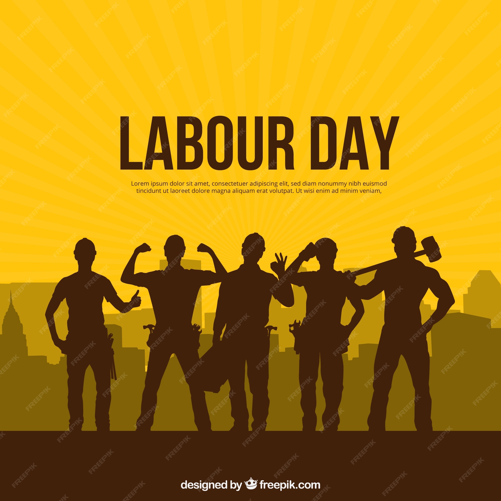Details 100 labour day background