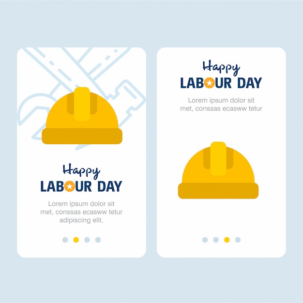 Vector labour day card design