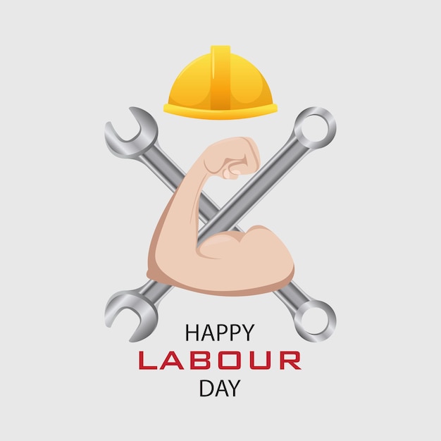 Vector labour day celebration poster