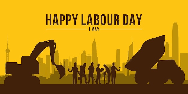 Labour day concept on isolated background 1st may celebrate on labour day is an annual holiday