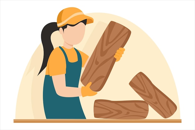 Vector labour day flat design