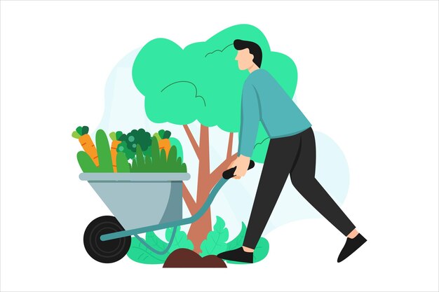 Vector labour day flat design