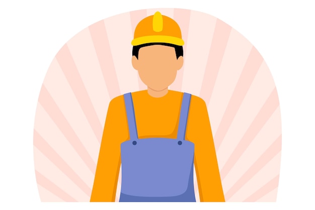 労働日のフラットイラストデザイン