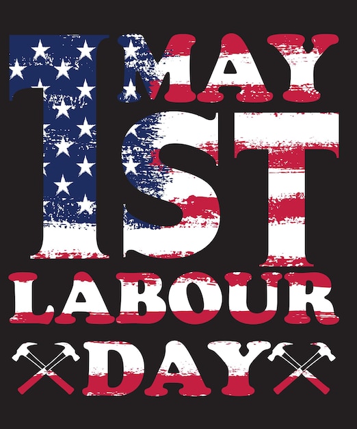 Vector labour day t-shirt design