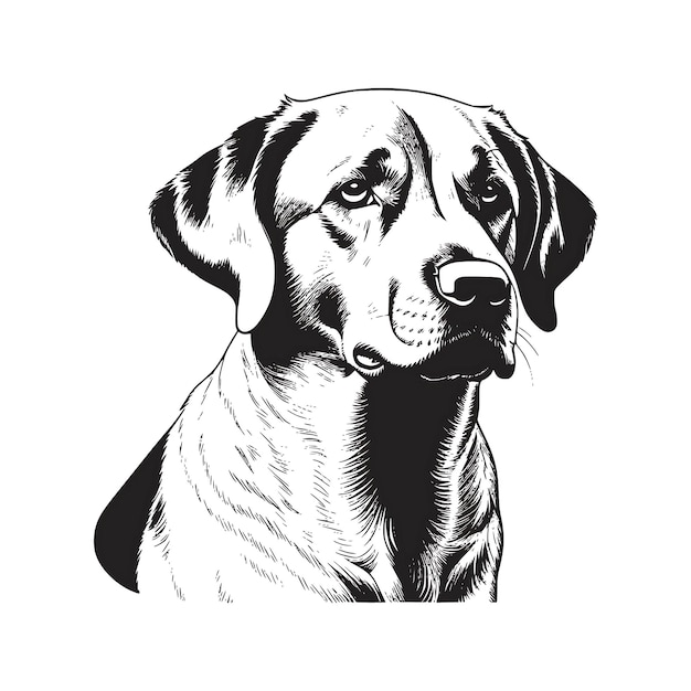 Labrador dog breed vector EPS