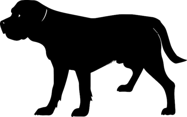 Labrador Dog Vector silhouet Illustratie zwarte kleur