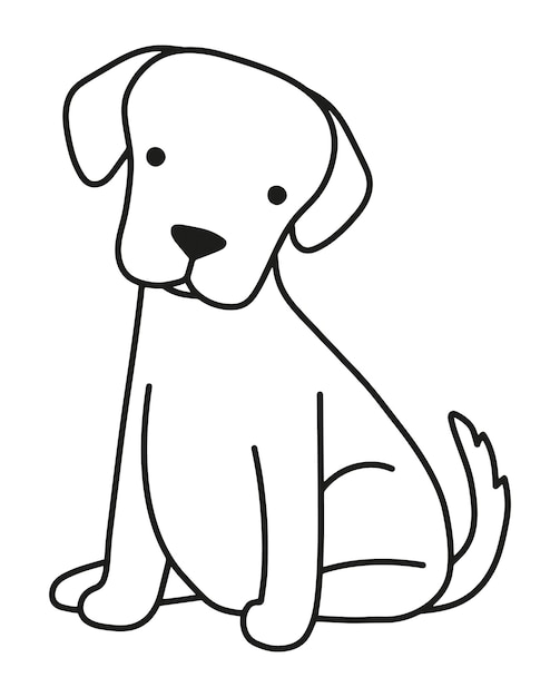 Labrador hond vectorillustratie