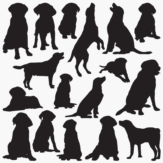 Labrador silhouetten