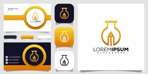 Labs with pencil logo design