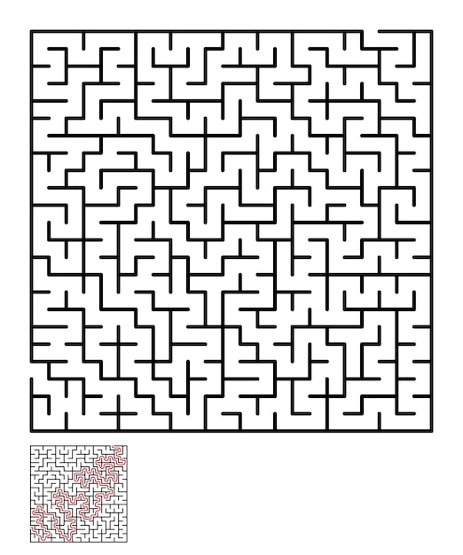 Labyrinth maze conundrum for kids