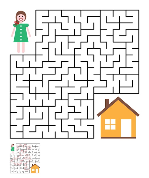 labyrinth maze conundrum for kids