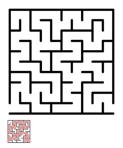 Labyrinth maze conundrum for kids