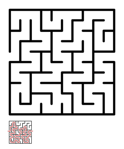 Labyrinth maze conundrum for kids