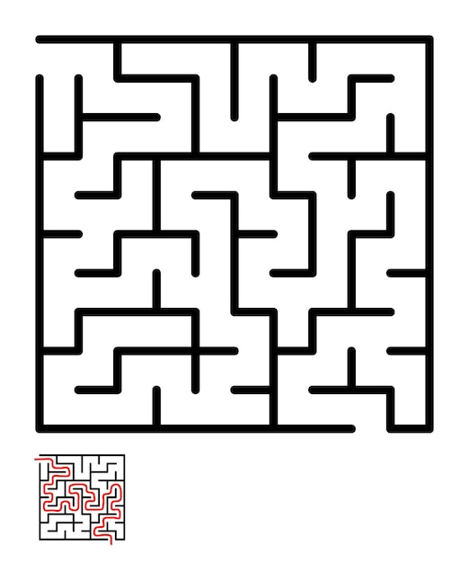 Labyrinth maze conundrum for kids