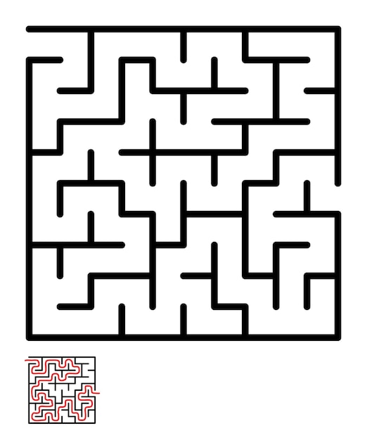 Labyrinth maze conundrum for kids