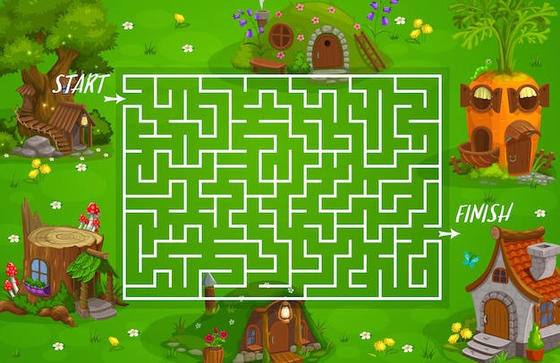 игра лабиринт лабиринт сказочные дома и жилища