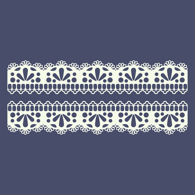 Vector lace border pattern for boutique fashion