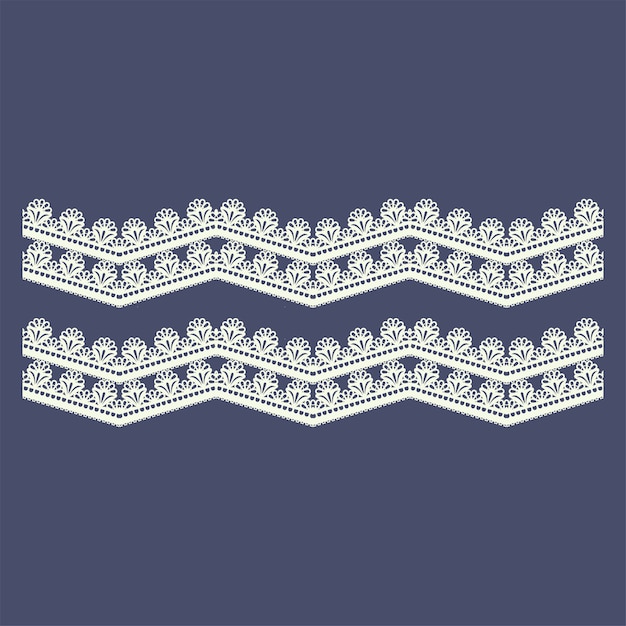 Vector lace border pattern for boutique fashion