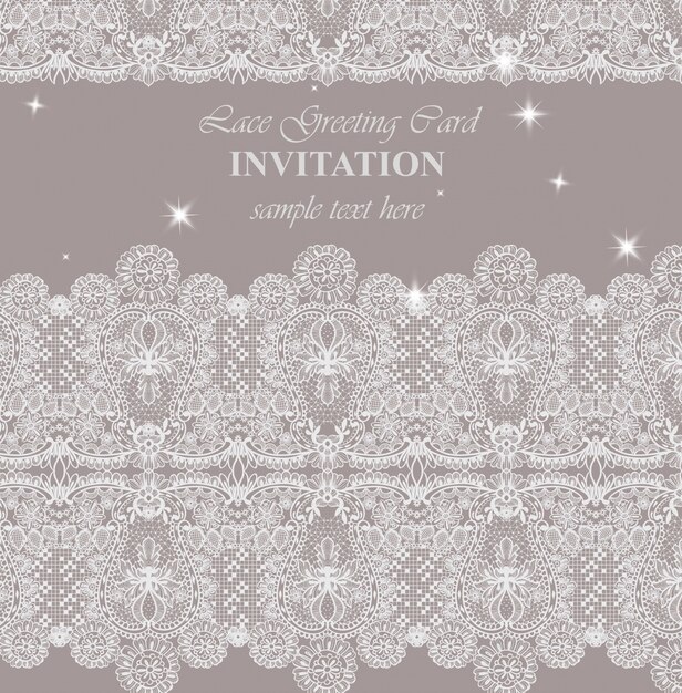 Vector lace card vector