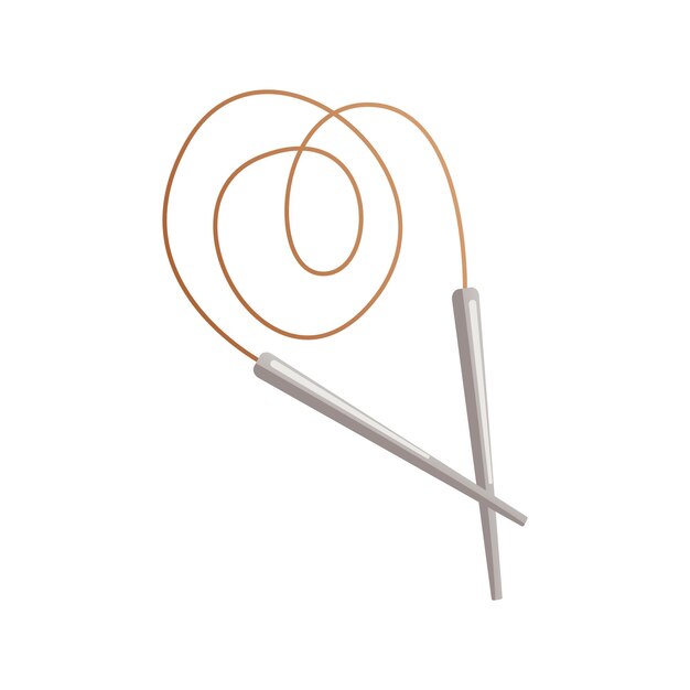 Vector lace circular needles for knitting tools and equipment for knitwork handicraft handmade