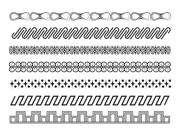 Vector lace pattern border background in collection