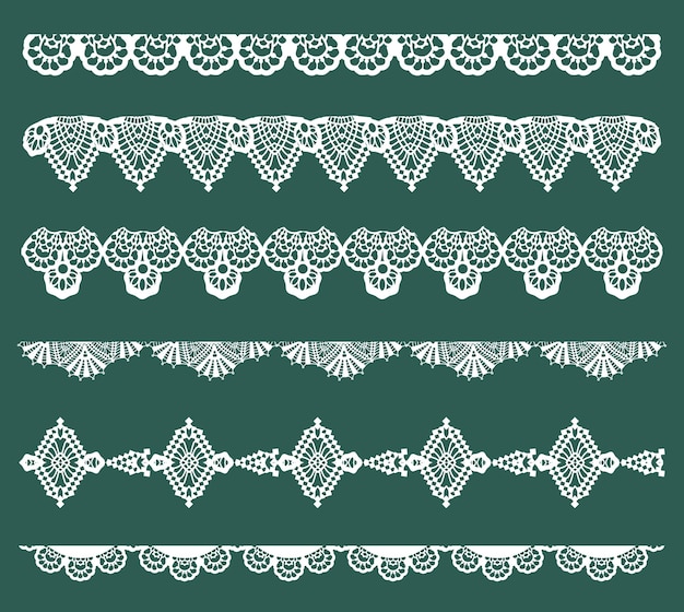 Vector lace ribbons - for design and scrapbook