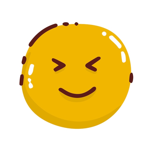 Lachende emoji geïsoleerd op wit blij lachend