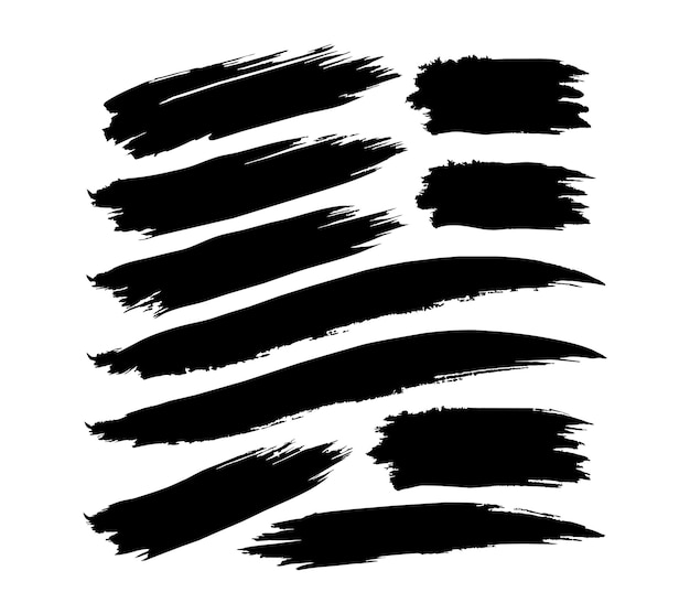 lack brush marks Hand drawn grunge texture