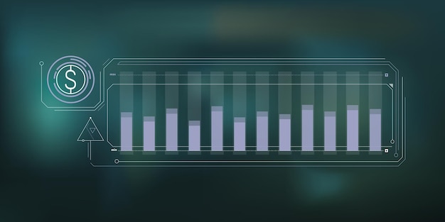 Infografiche laconiche sulla stabilità del prezzo in dollari