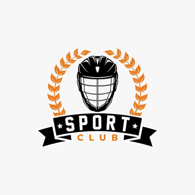 Lacrosse team logo template sport vector graphic illustration