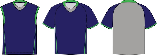 Vettore lacrosse uniformi magliette illustrazioni mock up modelli