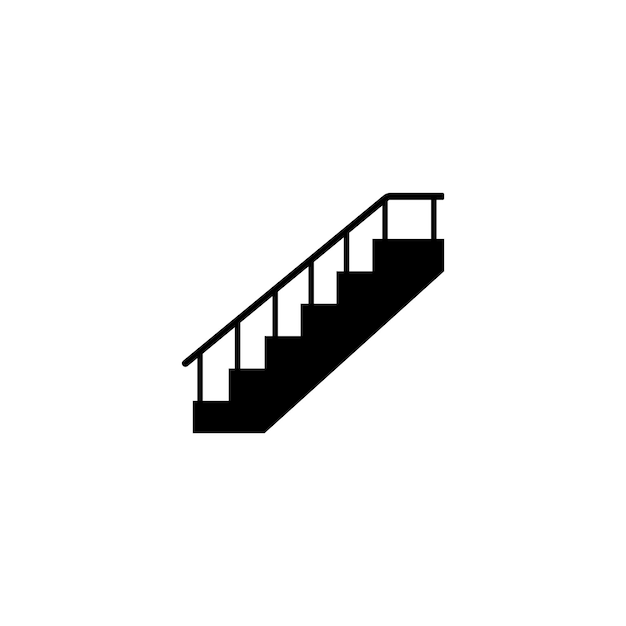 Ladder en trappen Logo sjabloon vector pictogram illustratie