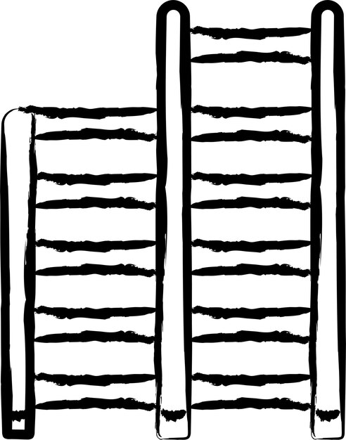 Vector ladder hand drawn vector illustration